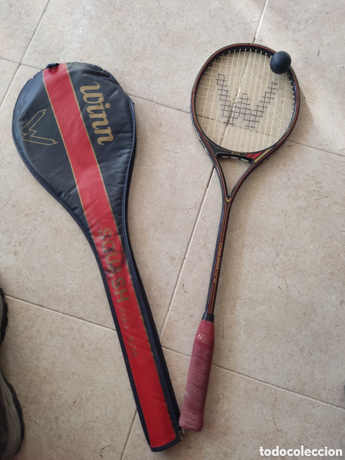 Coleccionismo deportivo: Raqueta squash Conqueror Full Size - Foto 1