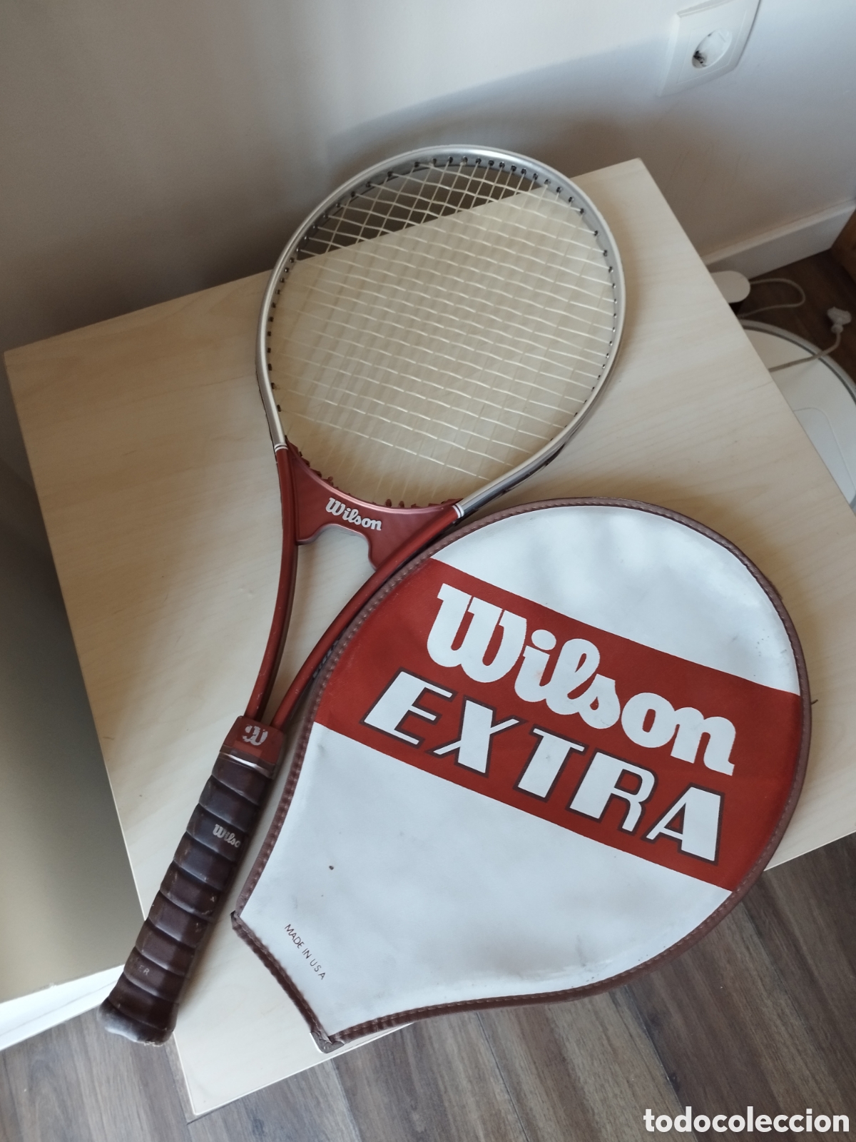 Coleccionismo deportivo: Raqueta de tenis de aluminio Wilson Extra