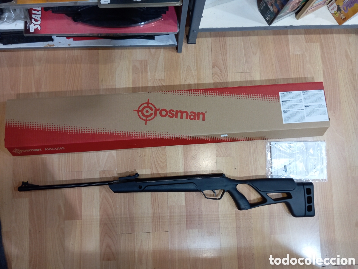 Coleccionismo deportivo: Carabina de balines escopeta de plomos crosman