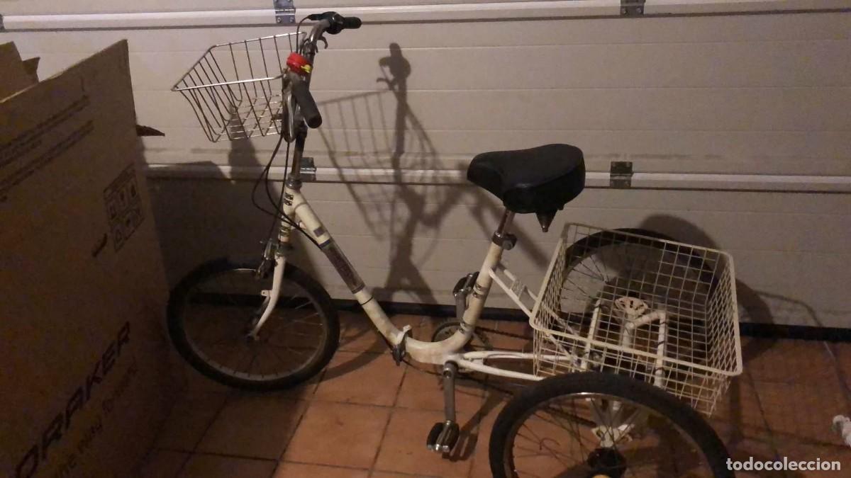 Coleccionismo deportivo: Bicicleta triciclo adulto plegable correcto ideal paseo y ciudad, muy estable funcionando