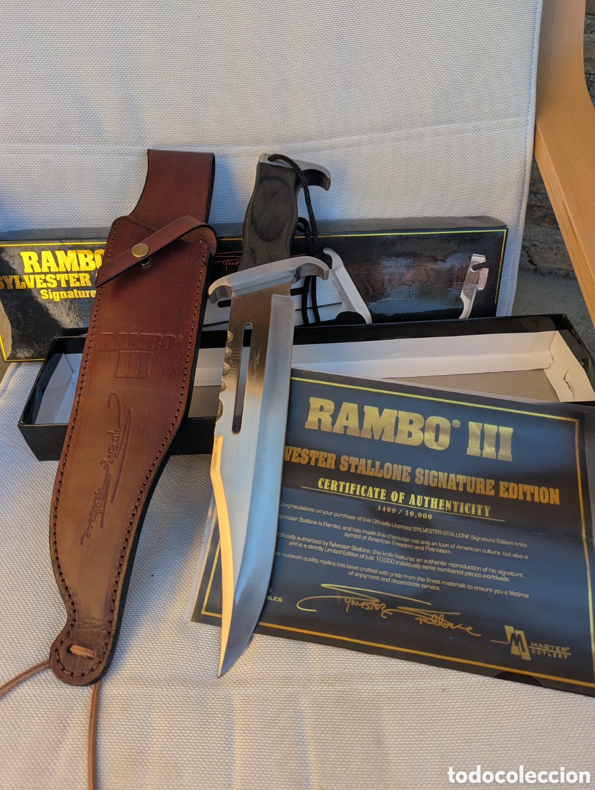 Coleccionismo deportivo: Cuchillo Rambo 3.nuevo.