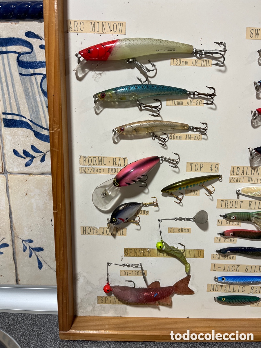 Coleccionismo deportivo: EXPOSITOR SE&Ntilde;UELOS PESCA YO-ZURI