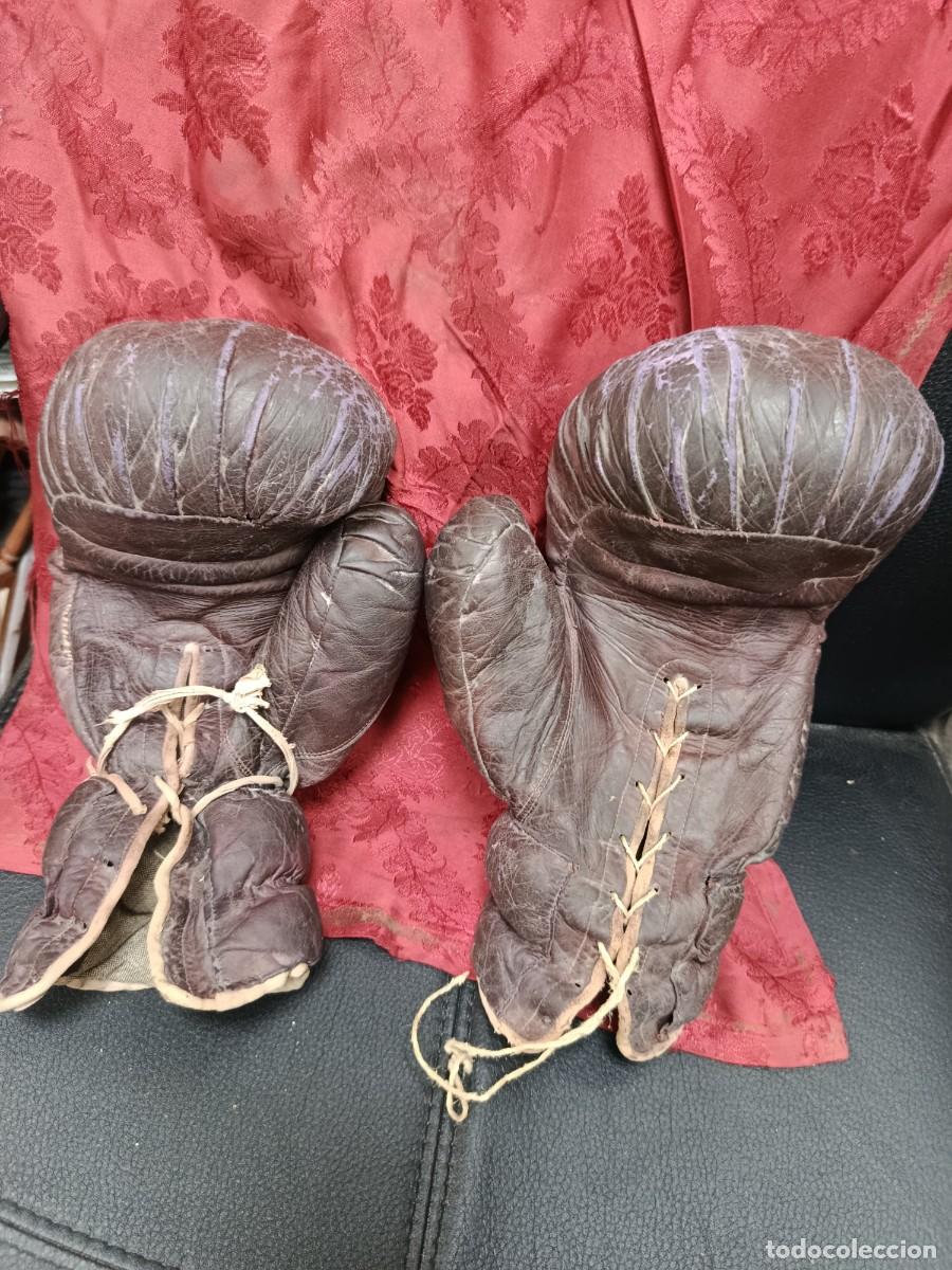Coleccionismo deportivo: Guantes de boxeo antiguos