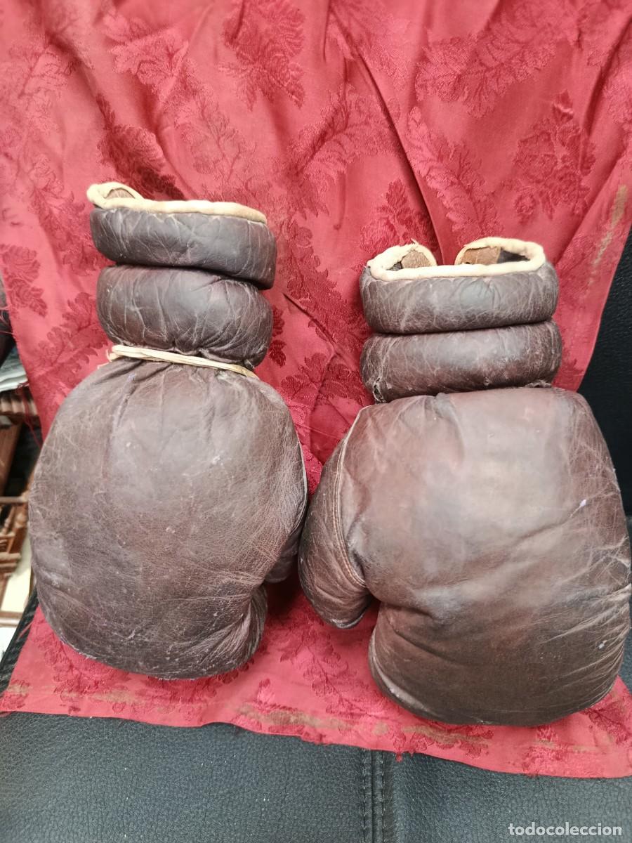 Coleccionismo deportivo: Guantes de boxeo antiguos - Foto 2