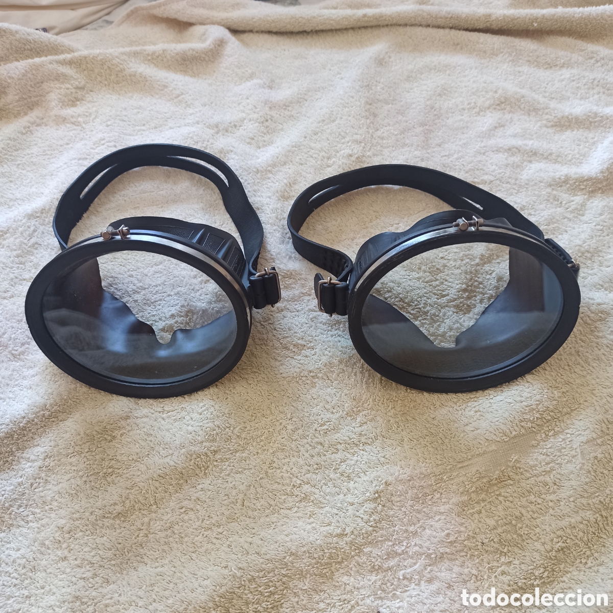 Coleccionismo deportivo: 2 M&aacute;scaras Buceo Vintage Nemrod Cadaqu&eacute;s