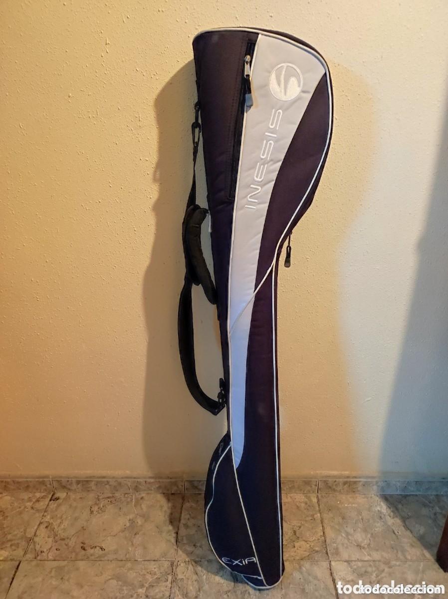 Coleccionismo deportivo: Bolsa inesis con 3 palos de golf wilson, boomerang, Gary player, mas 6 bolas top flite xl