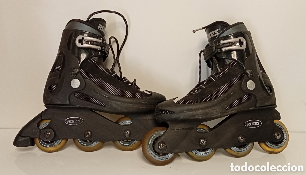 Coleccionismo deportivo: .PATINES DE LINEA DE LA MARCA ITALIANA ROCES TALLA 39