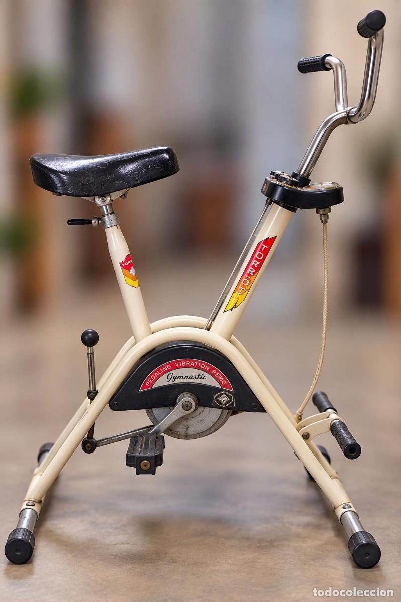 Coleccionismo deportivo: Bicicleta est&aacute;tica TORROT GYMNASTIC vintage &ndash; Pedaleo y remo &ndash; Original