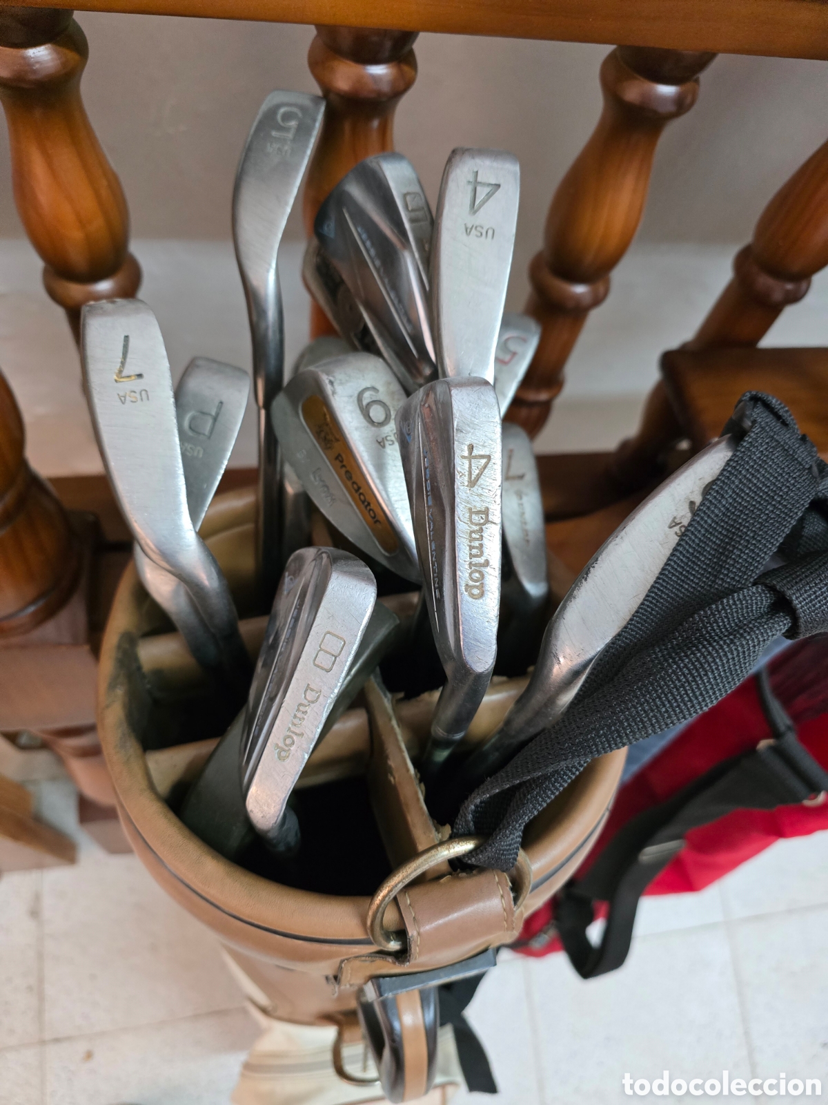 Coleccionismo deportivo: Lote de 26 palos de golf y 2 bolsas - Foto 3