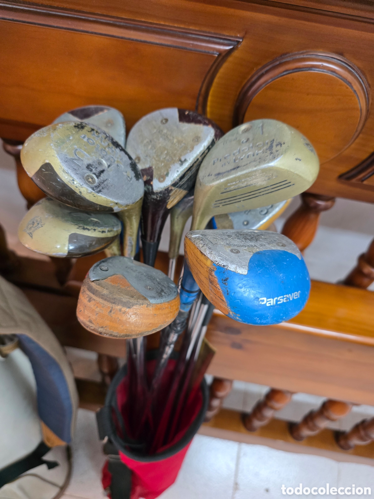 Coleccionismo deportivo: Lote de 26 palos de golf y 2 bolsas - Foto 5