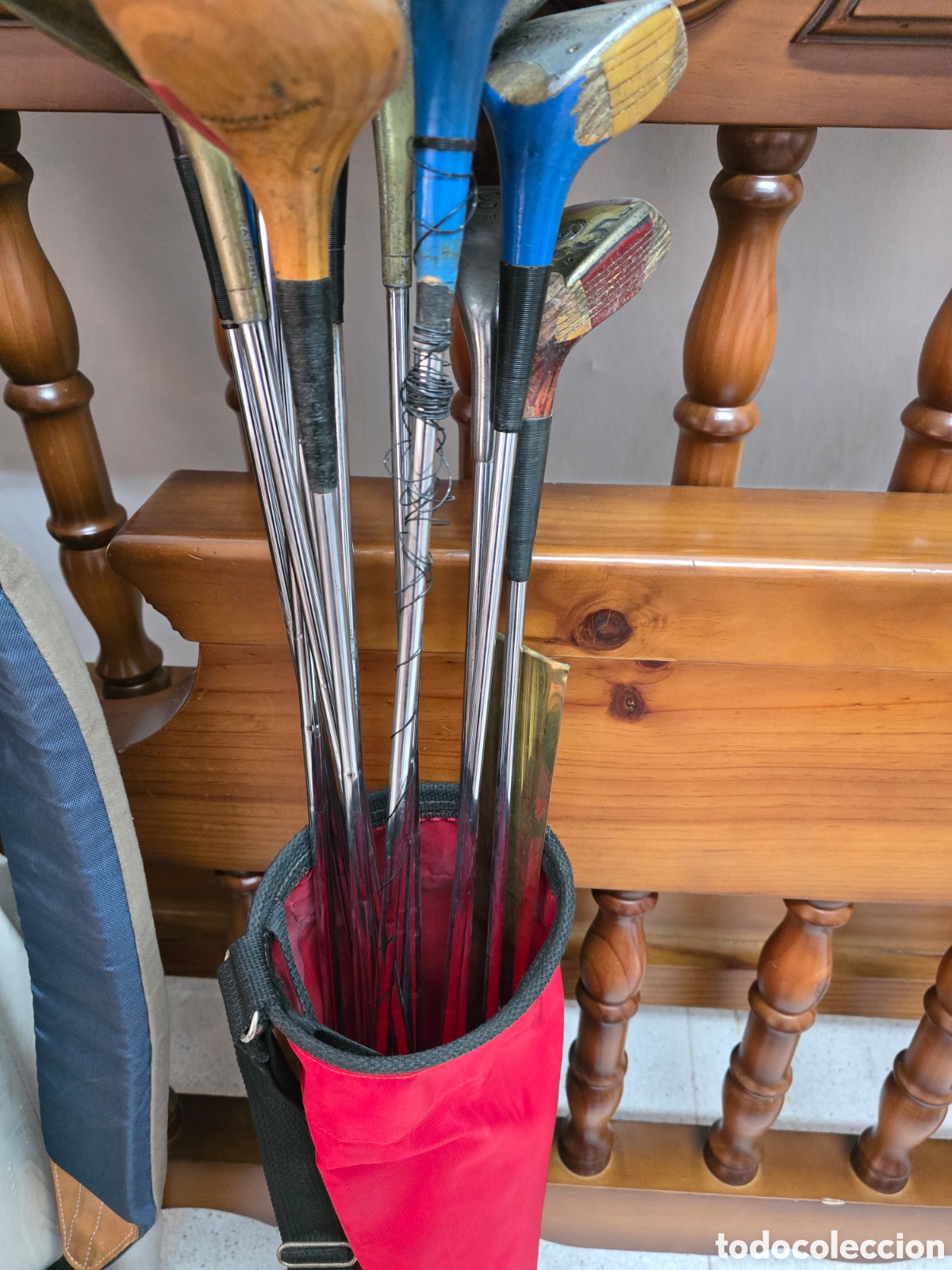 Coleccionismo deportivo: Lote de 26 palos de golf y 2 bolsas - Foto 8