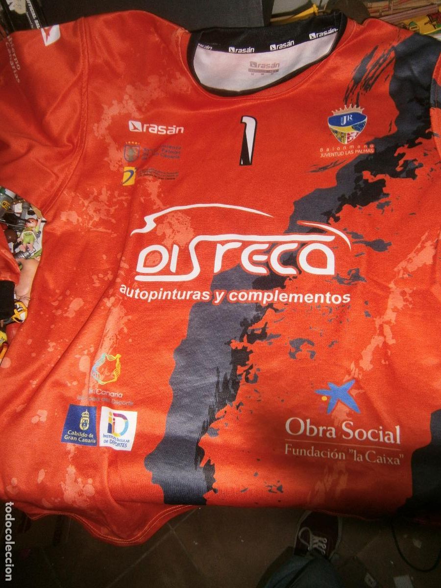 Coleccionismo deportivo: CAMISETA PORTERA N&ordm; 1 CLUB BALONMANO JUVENTUD DEL REAL DE LAS PALMAS TALLA M