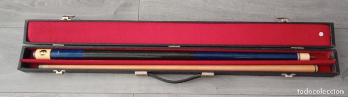 Coleccionismo deportivo: Espectacular taco de billar americano (Pool) de la prestigiosa firma artesanal RLE Custom Cues Londo