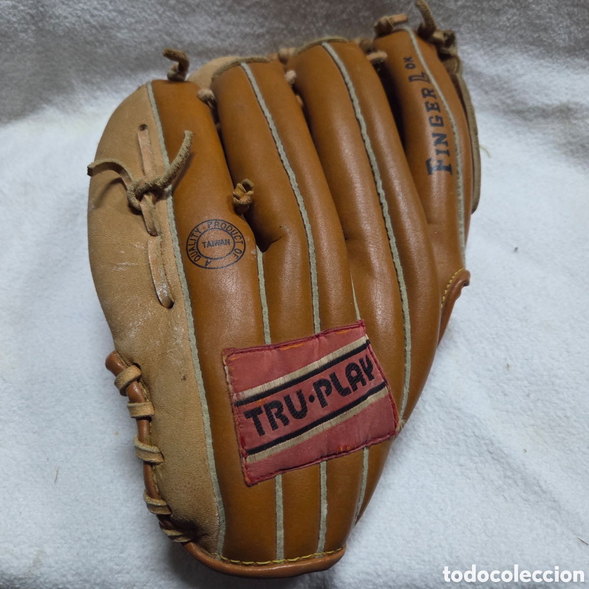 Coleccionismo deportivo: Guante de B&eacute;isbol Vintage Tru-Play &ndash; Cuero Genuino Marr&oacute;n