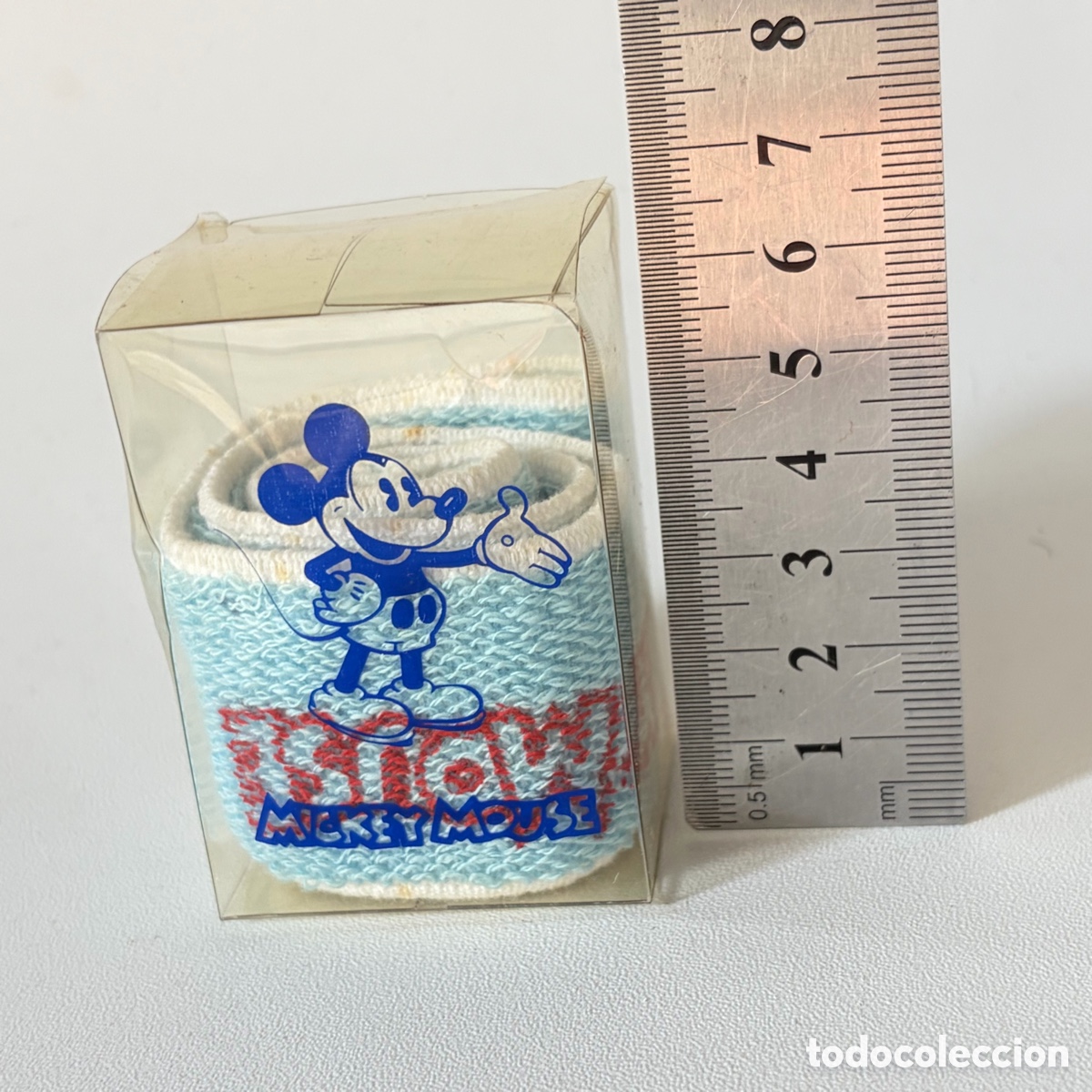 Sammelleidenschaft Sport: cinta para la frente mickey mouse disney vintage a&ntilde;os 80 deportiva con estuche original