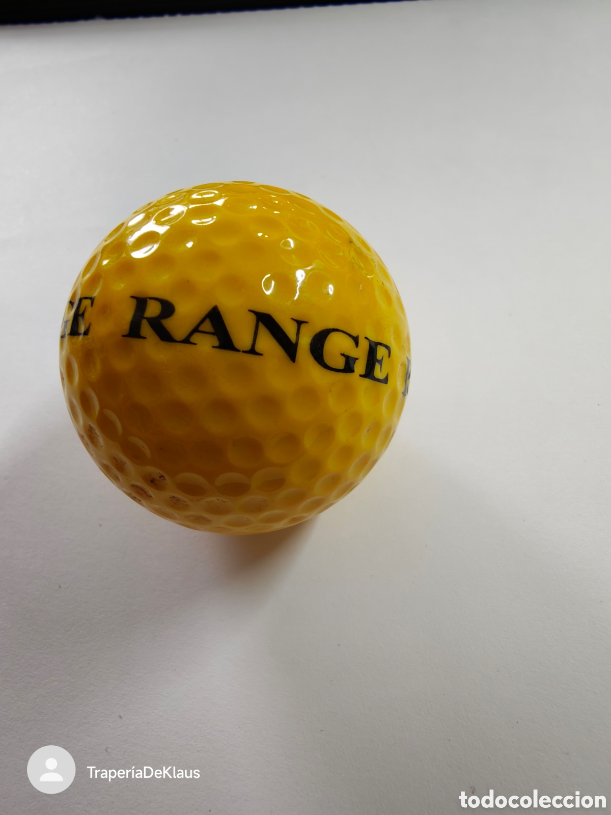 Coleccionismo deportivo: PELOTA DE GOLF DURA RANGE AMARILLA - CAR124