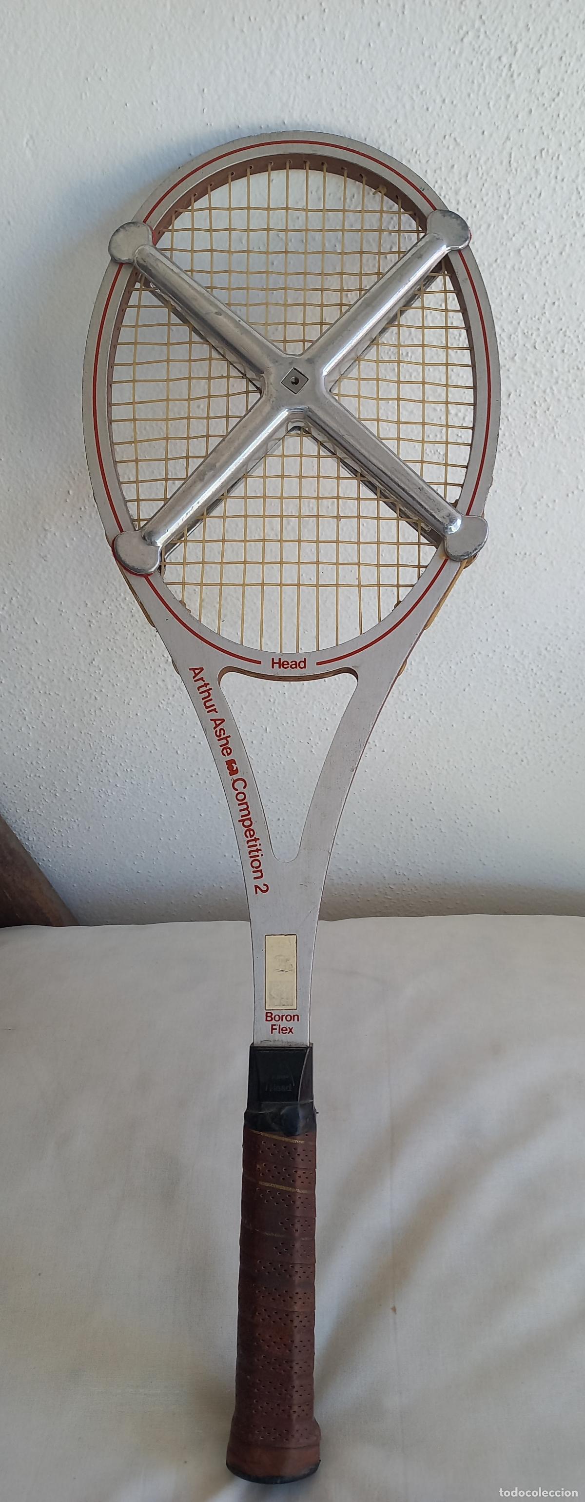 Coleccionismo deportivo: Raqueta Tenis Head Arthur Ashe Competition 2 con prensa. Boron flex. 4 1/1L.