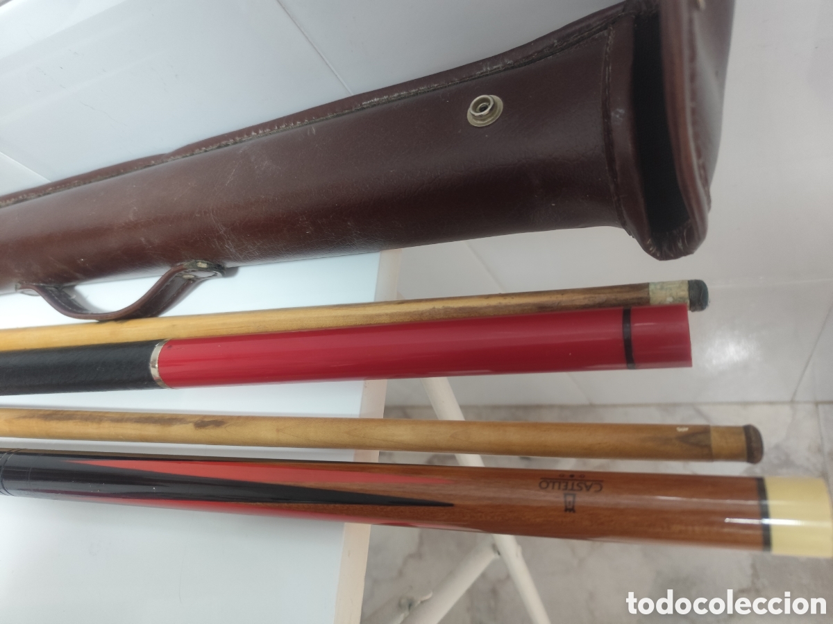 Coleccionismo deportivo: Palos de billar profesional el castillo - Foto 3