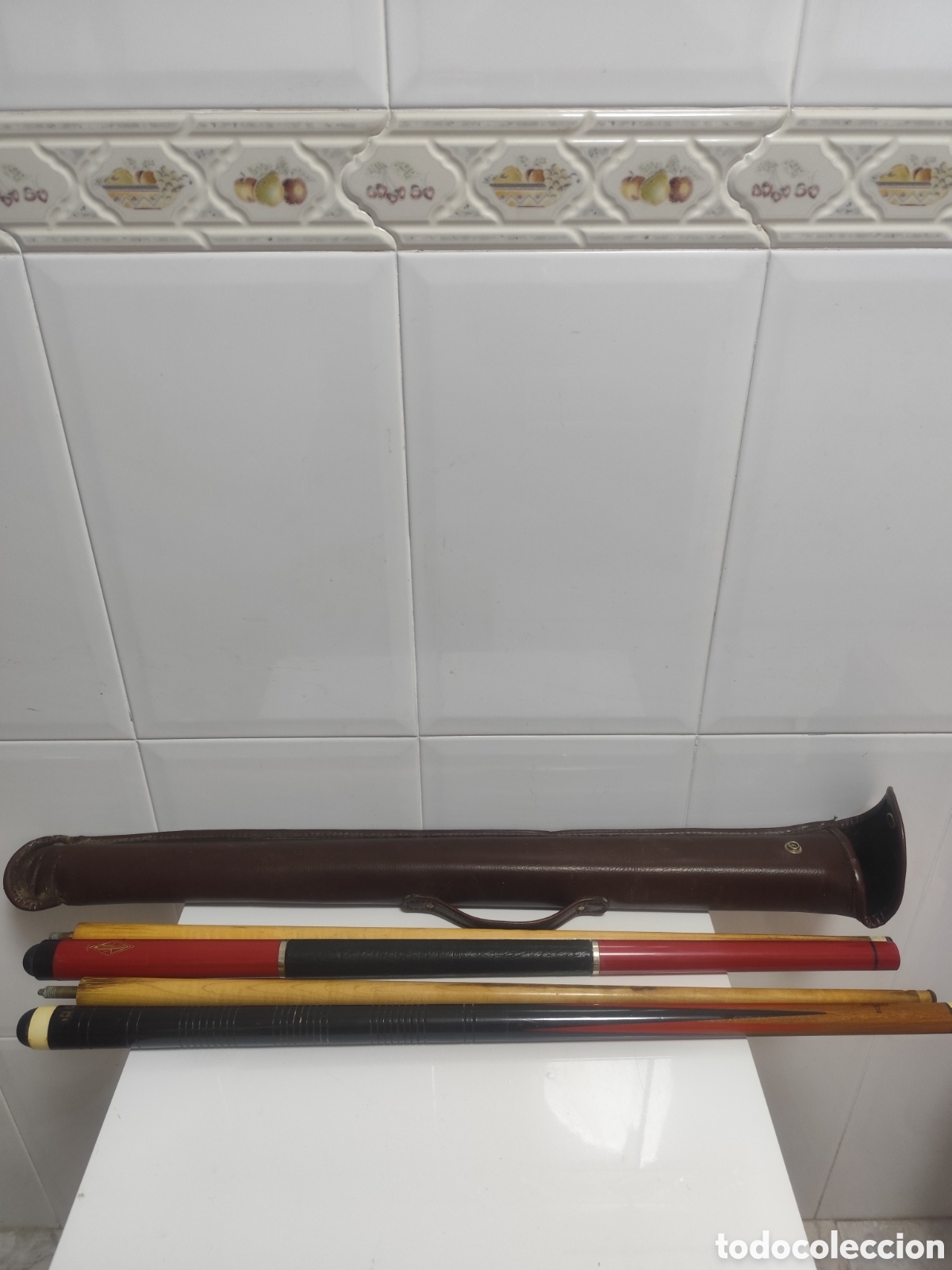 Coleccionismo deportivo: Palos de billar profesional el castillo - Foto 1