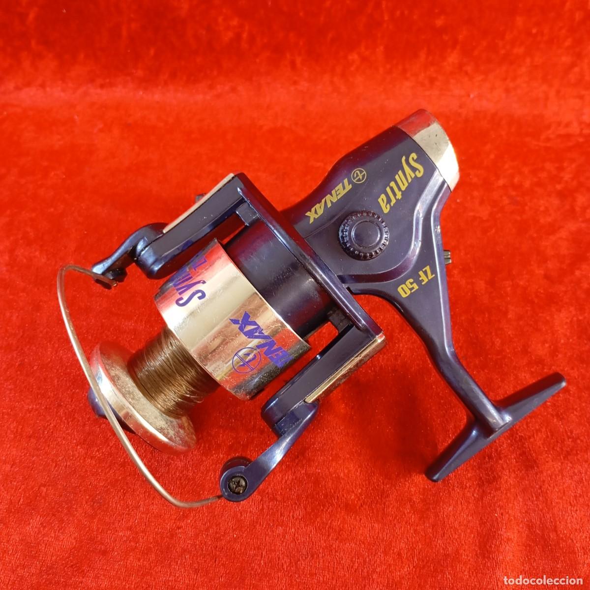 Coleccionismo deportivo: CARRETE DE PESCA GIRATORIO VINTAGE - SYNTRA ZF 50 - COLOR AZUL - 20