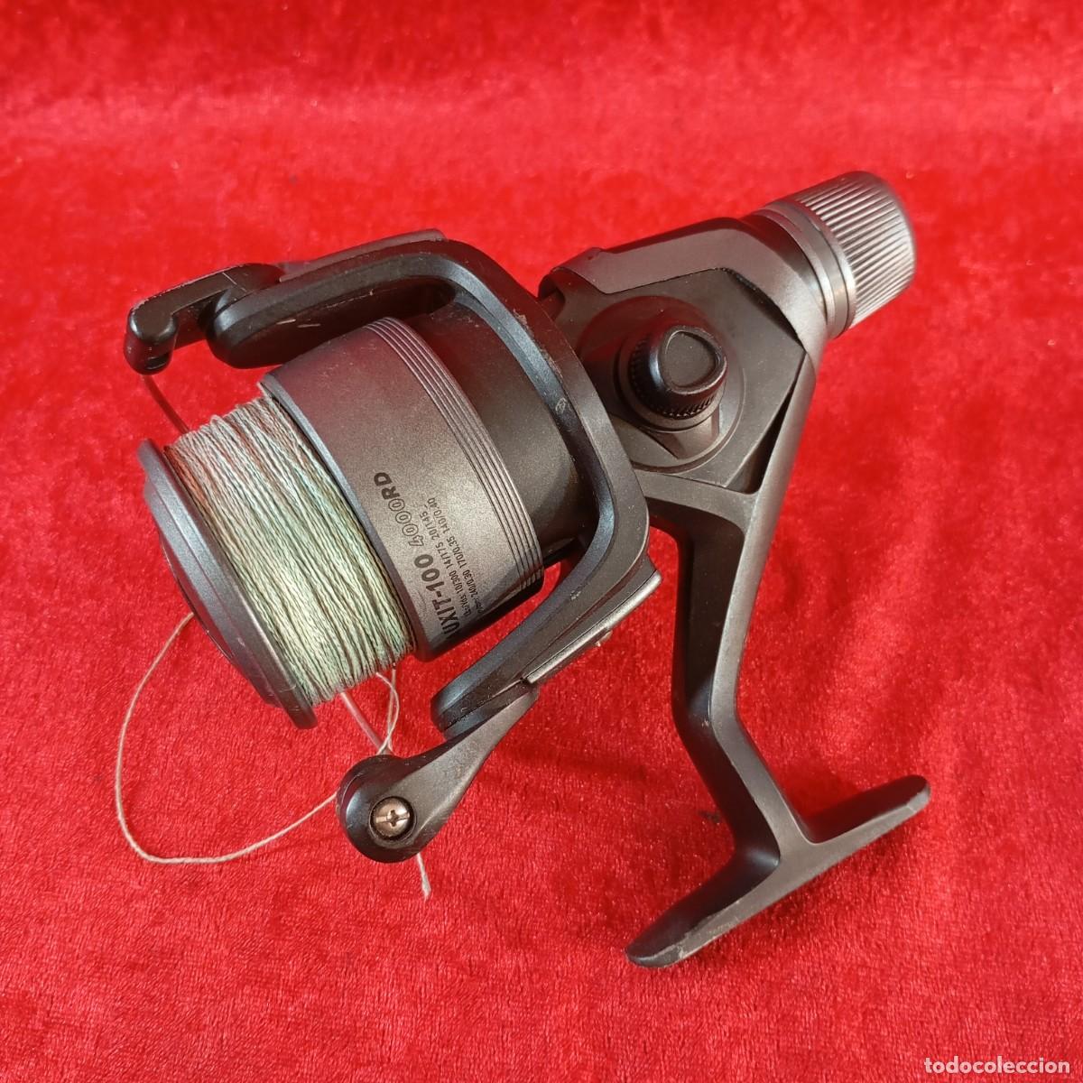 Coleccionismo deportivo: CARRETE DE PESCA GIRATORIO VINTAGE - BAUXIT-100 - 4000 RD - CAPERLAN - COLOR NEGRO - 22