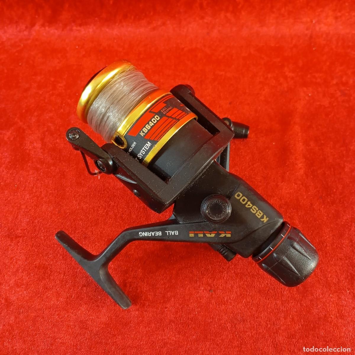 Coleccionismo deportivo: CARRETE DE PESCA GIRATORIO VINTAGE - GRAPHITE - KALI - KBS400 - COLOR NEGRO - 01