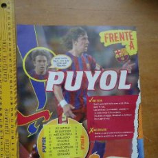 Coleccionismo deportivo: HOJA FUTBOL JUGADOR - PUYOL DEL BARCELONA