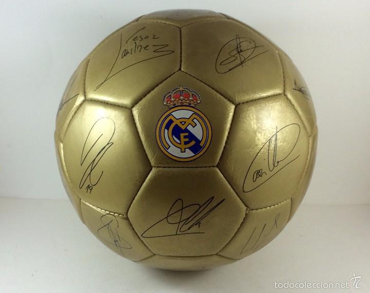 Balon de futbol dorado real madrid firmas impre - Vendido en Venta ...
