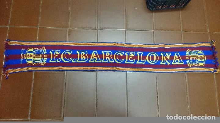 Coleccionismo deportivo: BUFANDA F.C.BARCELONA - Foto 1