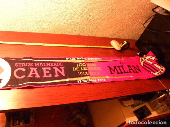 Coleccionismo deportivo: BUFANDA CAEN--AC MILAN - Foto 1