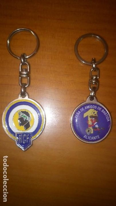Coleccionismo deportivo: DOS LLAVEROS HERCULES CF - Foto 1
