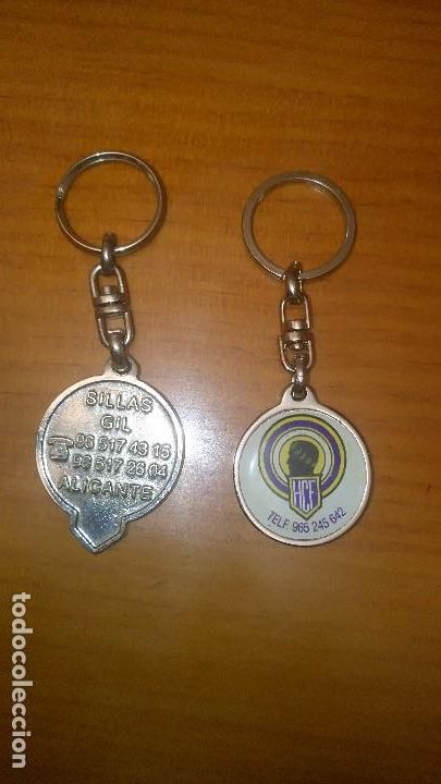 Coleccionismo deportivo: DOS LLAVEROS HERCULES CF - Foto 2