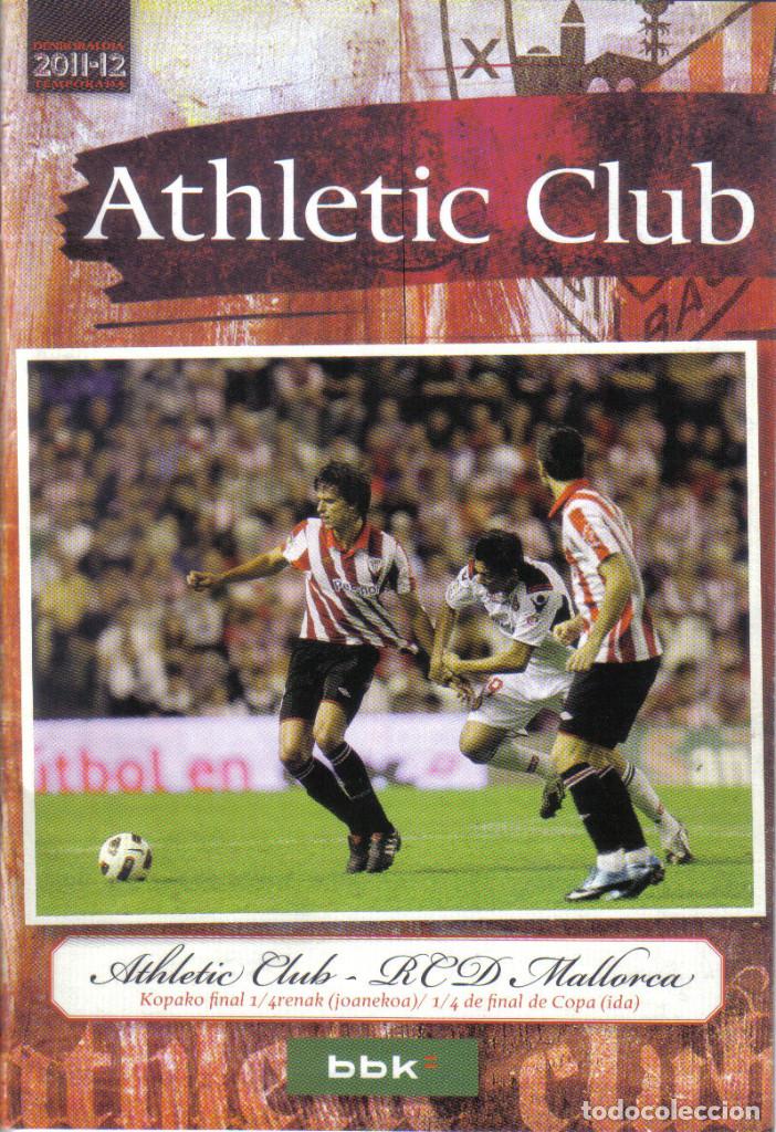 Coleccionismo deportivo: PROGRAMA ATHLETIC BILBAO-MALLORCA 11-12 COPA SAN MAMES - Foto 1