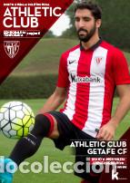 Coleccionismo deportivo: PROGRAMA ATHLETIC BILBAO-GETAFE 15-16 SAN MAMES - Foto 1