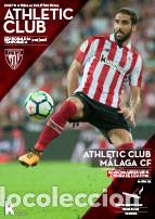Coleccionismo deportivo: PROGRAMA ATHLETIC BILBAO-M&Aacute;LAGA 17-18 SAN MAMES - Foto 1