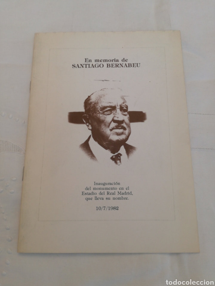 Coleccionismo deportivo: En memoria de Santiago Bernabeu - Foto 1