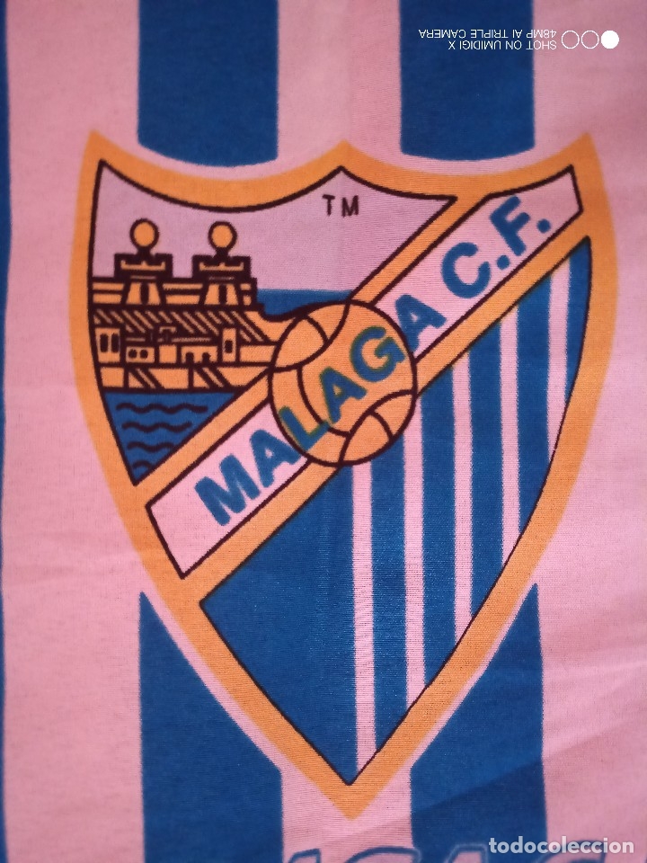 Colecionismo desportivo: Bufandas de f&uacute;tbol con el FC M&aacute;laga 2001-2002, San Miguel