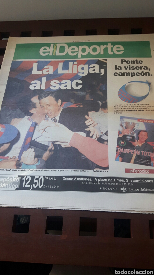 Coleccionismo deportivo: BAR&Ccedil;A CAMPEON LIGA 1991 - Foto 1