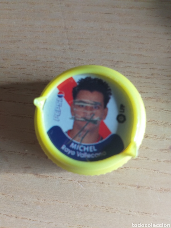 Sammelleidenschaft Sport: F&Uacute;TBOL TAP&Oacute;N MICHEL RAYO VALLECANO TAPONAZOS DE LAS ESTRELLAS LIGA 2001 2002 PEPSI