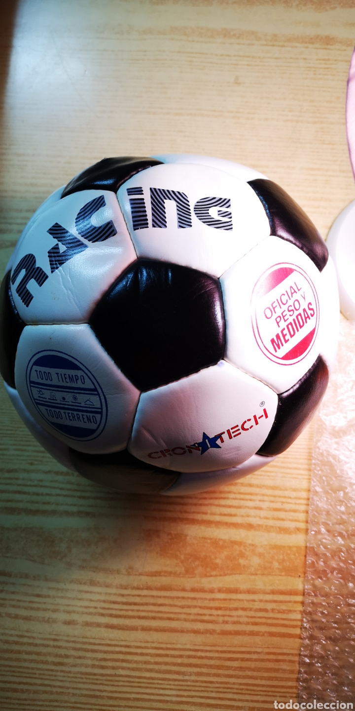 Coleccionismo deportivo: Pelota racing - Foto 1