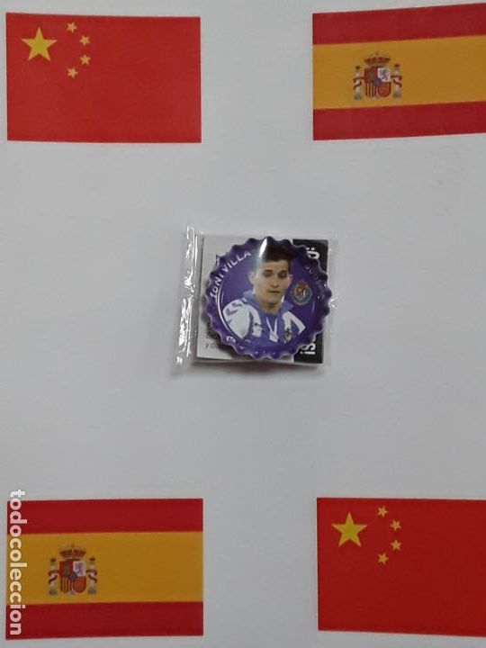 Collectionnisme sportif: Coleccion grefuchapas grefu chapas grefusa liga santander 2019 2020 19 20 valladolid toni villa 300