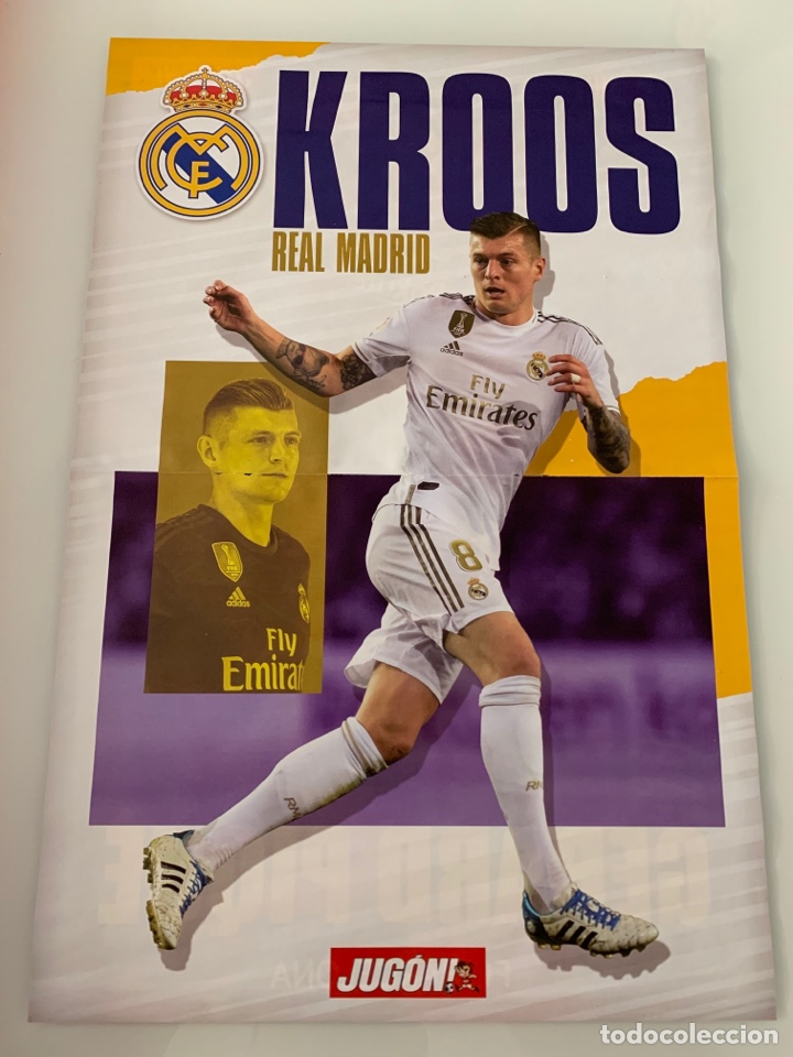 Coleccionismo deportivo: DOBLE POSTER GERARD PIQUE + KROOS(2019-2020) - Foto 1