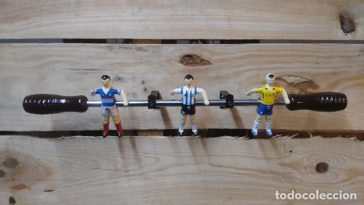 Coleccionismo deportivo: Perchero Jugadores de Futbolin Leyendas - Foto 1