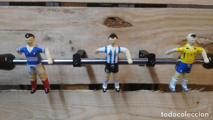 Coleccionismo deportivo: Perchero Jugadores de Futbolin Leyendas - Foto 2