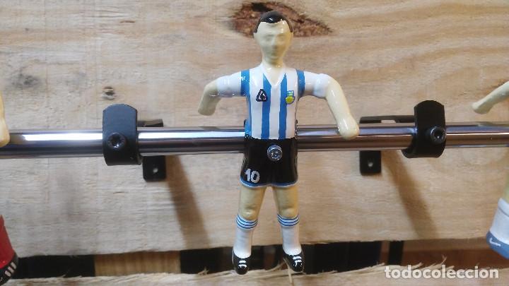 Coleccionismo deportivo: Perchero Jugadores de Futbolin Leyendas - Foto 3