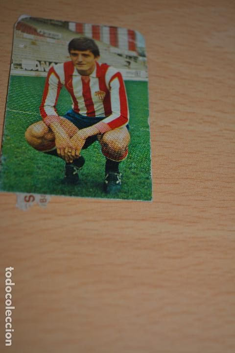 Coleccionismo deportivo: CROMO MAL RECORTADO DE GONZALEZ (SPORTING GIJON) - Foto 1