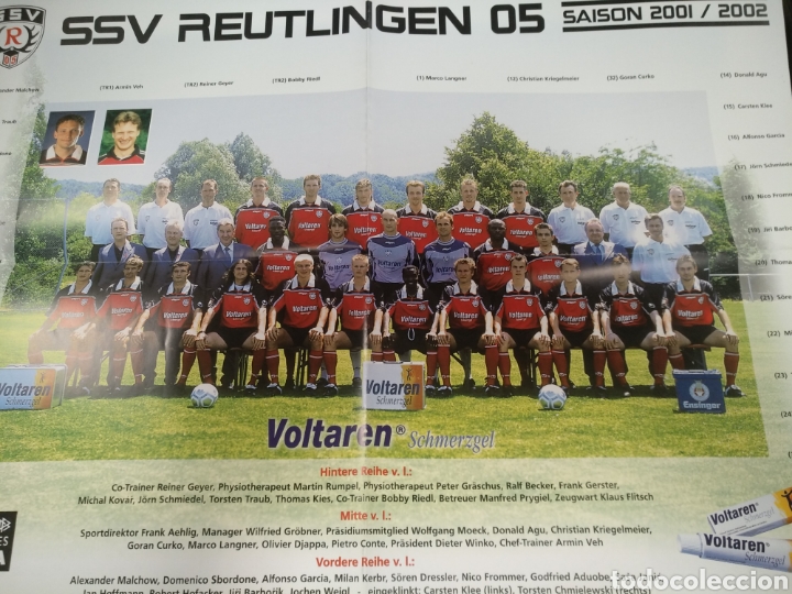 Sammelleidenschaft Sport: Poster SSV Reutlingen 05