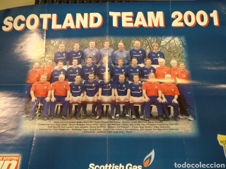 Coleccionismo deportivo: Poster selecci&oacute;n Escocia - Foto 1