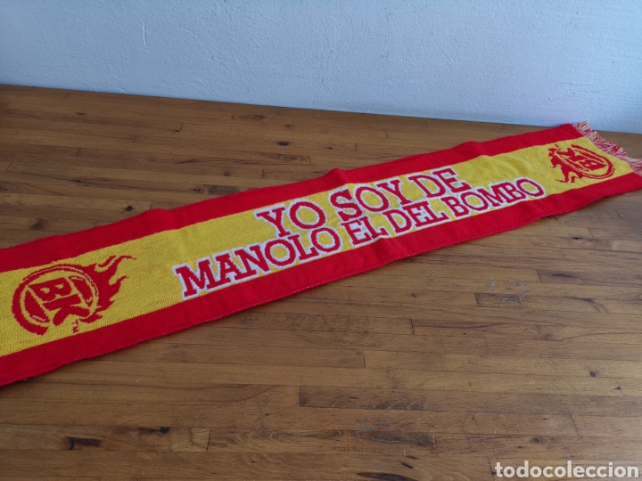 Coleccionismo deportivo: Bufanda Manolo el del bombo Selecci&oacute;n Espa&ntilde;ola 2006 - Foto 1
