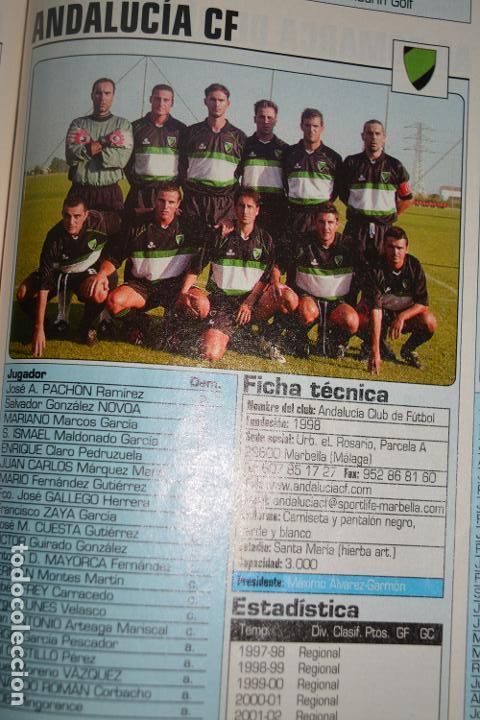 Collectionnisme sportif: RECORTE DE DON BALON 2002-03.FOTO Y PLANTILLA DEL ANDALUCIA CF